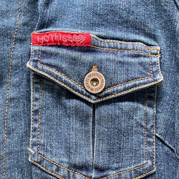 Hot Kiss Women's Blue Denim Overalls Y2K - Picture 9 of 13